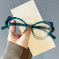 2025 Multi-Color PC Gradient Frame Optical Glasses Metal Spring Hinge Blue Light Cut Cat Eye Stylish Computer Eyeglasses