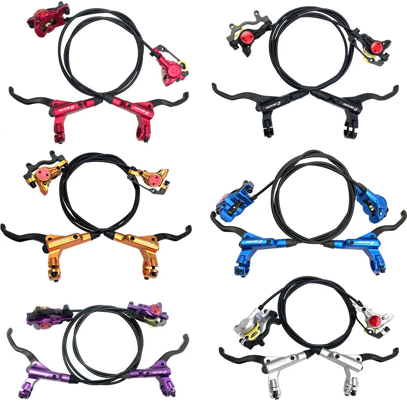 Zoom MTB Bicycle Brake Set Hydraulic 160mm Rotor Disc MT200 Oil Brake for MTB HB-875 Bicycle Brake Set