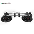 SMAProfiles Heavy Duty Steel & Rubber Base Vacuum Glass Suction Tile Hand Tool 515mm Black for Marble Slab Joining Seam Setting