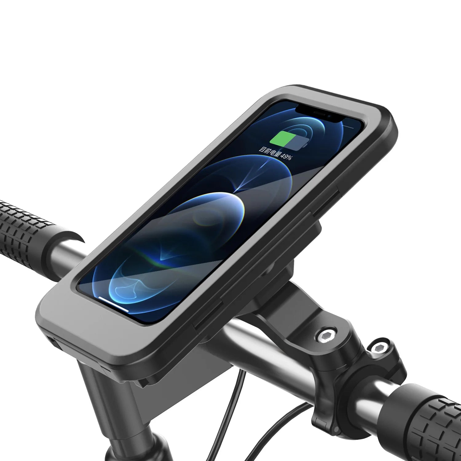 Bicycle Mobile Phone Holder Waterproof Motorcycle Phone Protector Wireless Charging USB Quick Charging
