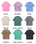 Custom Logo T Shirt  Oversize Acid Wash Short Sleeves Tshirt Printing 100%Cotton Men's T-Shirts