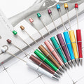 Hot Selling Beadable Pens Bulk New Color Pink Plastic Beads Pen Blanks for Beads Bead Able Ballpoint Plastic Pens