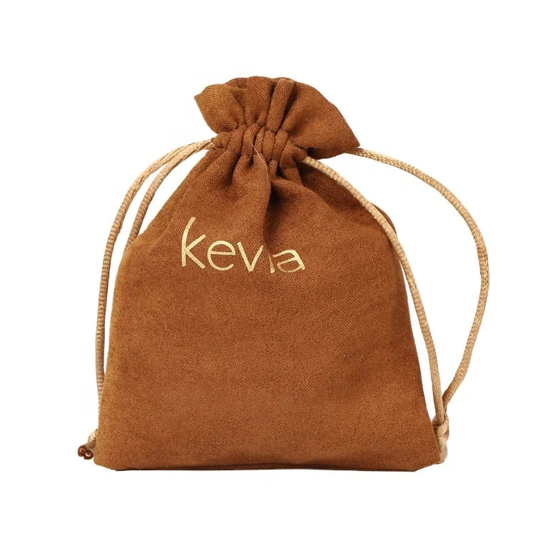 Luxury Customised Printing Jewelry Bag Suede Bags Gift Pouches Velvet Drawstring Pouch