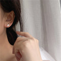 Unique Trendy Designer Jewelry S925 Romantic Ladies Zircon Silver Earrings