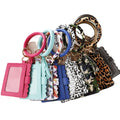 2025 New Arrival Multi-Types PU Leather Key Chain Tassel Wristlet Women Card Bag ID Holder Clutch Bag Hot Sales