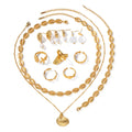 High End New Product-Versatile Gold Plated Shell Ocean Element Jewelry Set Non-Fading Summer Beach Vacation Gift Wholesale