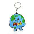 OEM Custom Soft Rubber PVC Carabiner Keychain 2D/3D Cartoon Logo Multifunction Popular