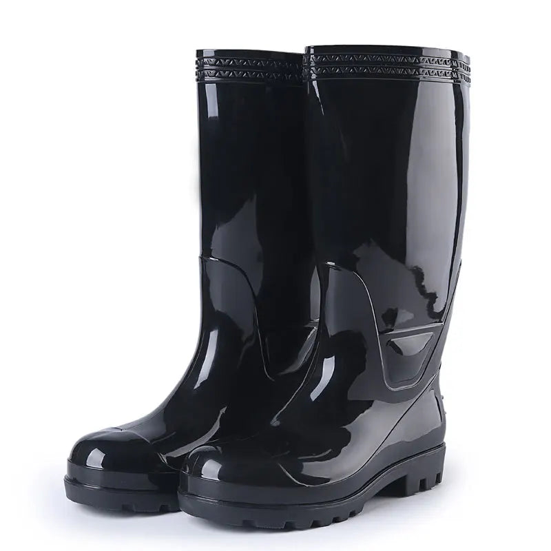 Steel Toe Anti-smashing High Protective  High Top Three Anti-labor protection Shoes  Rain Boots Water Shoes Rain Shoes