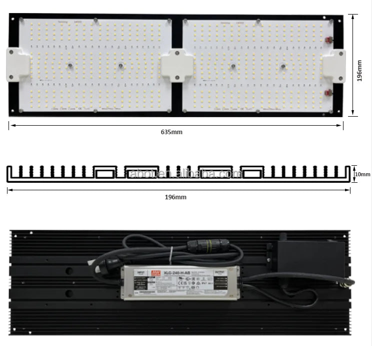 Abest 240W Grow Lights Samsung LM301H Mix Epistar 660nm Full Spectrum 240W Uv Ir Separately Control Led Grow Lights