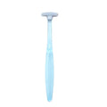 clear Tongue Scraper with Transparent Handle TPR Tongue Cleaner Individual Package Tongue Brush