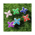 100pcs Dripping Oil European Heart Flower Butterfly Spacer Beads for Chain Charms Bracelets Jewelry Making Large Big Hole