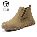 GUYISA Safety Shoes Welder Series Faux Suede  Upper Sneakers  Insulation 10kv Rubber Safety Shoes for Men