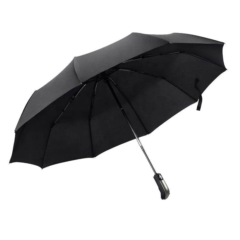 Custom Full Automatic 3 Folding Umbrella for Advertising Business with Printing Logo Promotional Rain Umbrellas