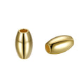 Wholesale 925 Sterling Silver Spacers Bead Accessories DIY Olive Oval Shaped Light Bead for Jewelry Making Supplies