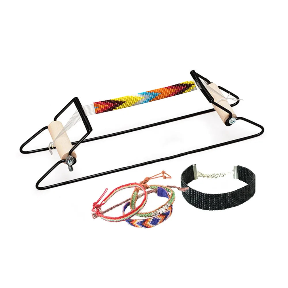 Stainless Steel Weaving Beading Loom Sets Knitting Beading Loom Kit for Bracelet Jewelry Educational Toys D-I-Y Knitting Machine