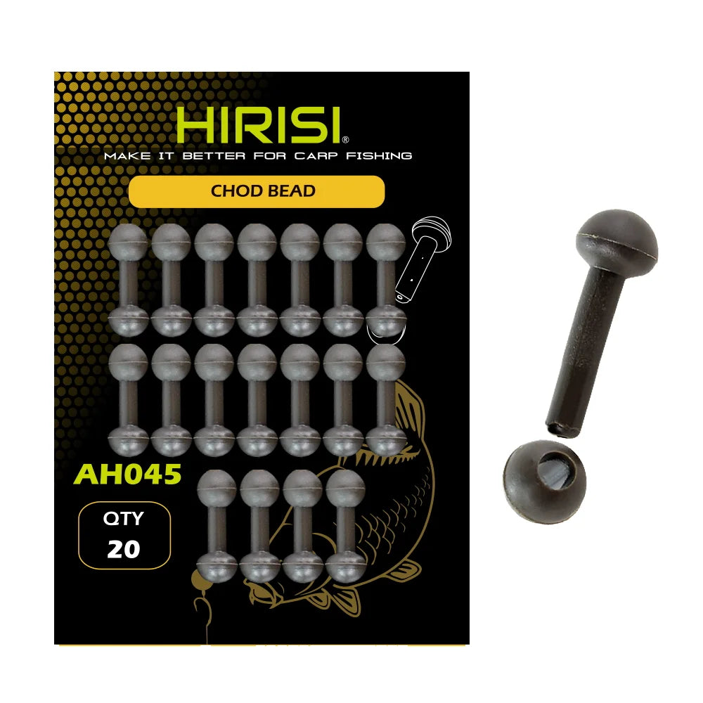 Hirisi Carp Fishing Chod Rig Beads Chod Beads with Carp Fishing Swivel Accessories 500pcs