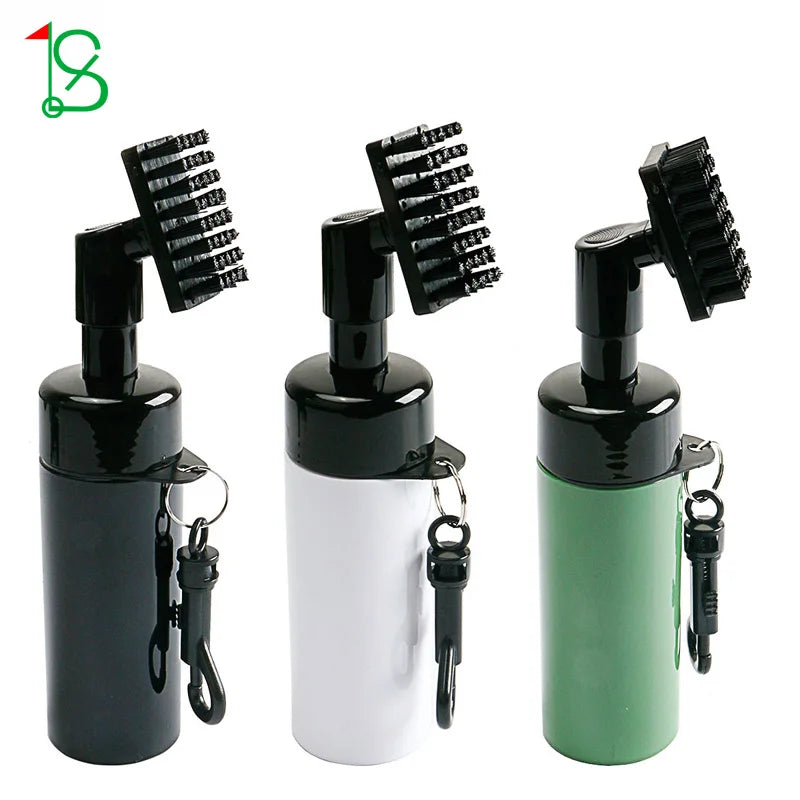 New Leak-Proof Golf Club Cleaner Splash Spray Bottle Water Pressing Kettle with Golf Cleaning Brush