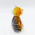 Handmade Modern Design Tawny Kitten Art Glass Ornament Cute Gifts