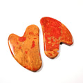 Huiying In Stock! China Supplier Real Natural Massage Stone Guasha Scraping Plate Mookaite jasper Gua Sha Tools Heart Face
