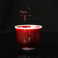 Lang Red Glaze Wushu Cup Handmade Ceramic Cup Raw Ore Red Glaze Tea Cup Jingdezhen Lang Red Tea Bowl MegaBDM