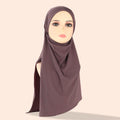 Wholesale Hot Sale Islam Malaysia Instant Hijab Muslim Georgette Crystal Chiffon Scarf Solid Color Wrap Long Shawl