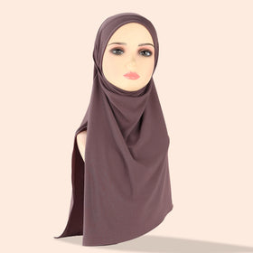 Wholesale Hot Sale Islam Malaysia Instant Hijab Muslim Georgette Crystal Chiffon Scarf Solid Color Wrap Long Shawl