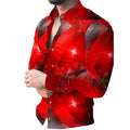 Factory Direct Sale Luxury Designer Men's Long Sleeve Dress Shirts Retro Style Work Shirts Full-Printed Chemise Pour Homme