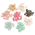 26pcs/set Double-sided Flat Round Alloy Letter Charms Enamel Charms Alphabet Initial Letter Pendants for DIY Jewelry Making