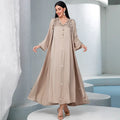 Latest Design 2 Pieces Set Abaya for Woman Dubai Islamic Kaftan Clothing Muslim Dress Islamic Modern Abaya Wholesale