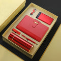 2025 New Trend High-End 6-in-1 Promotional MIDU Brand Electronic Gadget Pen Set PU Leather Luxury Business Stationery Gift Set