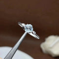 Hot Sale 925 Sterling Silver Natural Aquamarine New Design One Stone Resized Bulk Wedding Ring Classic for Parties Wholesale