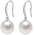 Wholesale 21524 Earrings GT Hot Selling 10mm Natural Fresh Water Pearl Earring Women Elegant Sterling Silver Earring