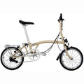 3SIXTY Folding Bike 16 Inch Internal 6 Speeds Steel Frame Mini Folding Bicycle TRI-folding Bike Post Green /Navy Blue