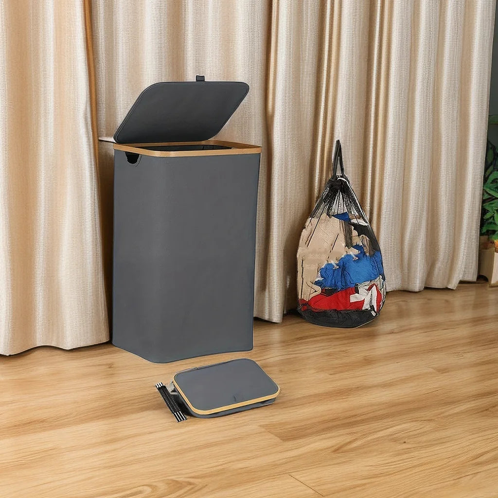 Factory Wholesale Durable Oxford Cloth Foldable Laundry Hamper Increase Capacity Foldable Laundry Basket