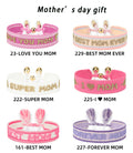 Happy Mother's Day Embroidery Bracelet