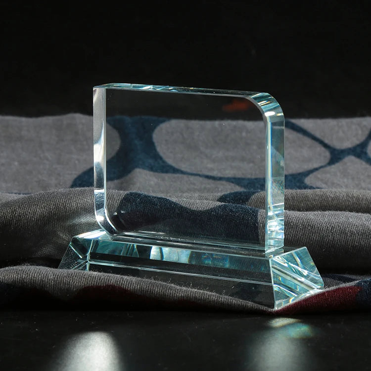 Wholesale Custom Design Special Blank Trophies Awards Carved Etched K9 Crystal Glass Trophy for Souvenirs Gifts