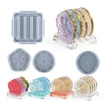 YS Silicone Coaster Molds4 PCS Flower Coaster for Epoxy Resin Agate Coaster Cup Mat Molds for Resin Casting Moldes De Resina