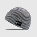 Unisex Adult Winter Roll up Trawler Watch Skull Cap Knit Custom Logo Acrylic Rib Short Cuff Fisherman Beanie