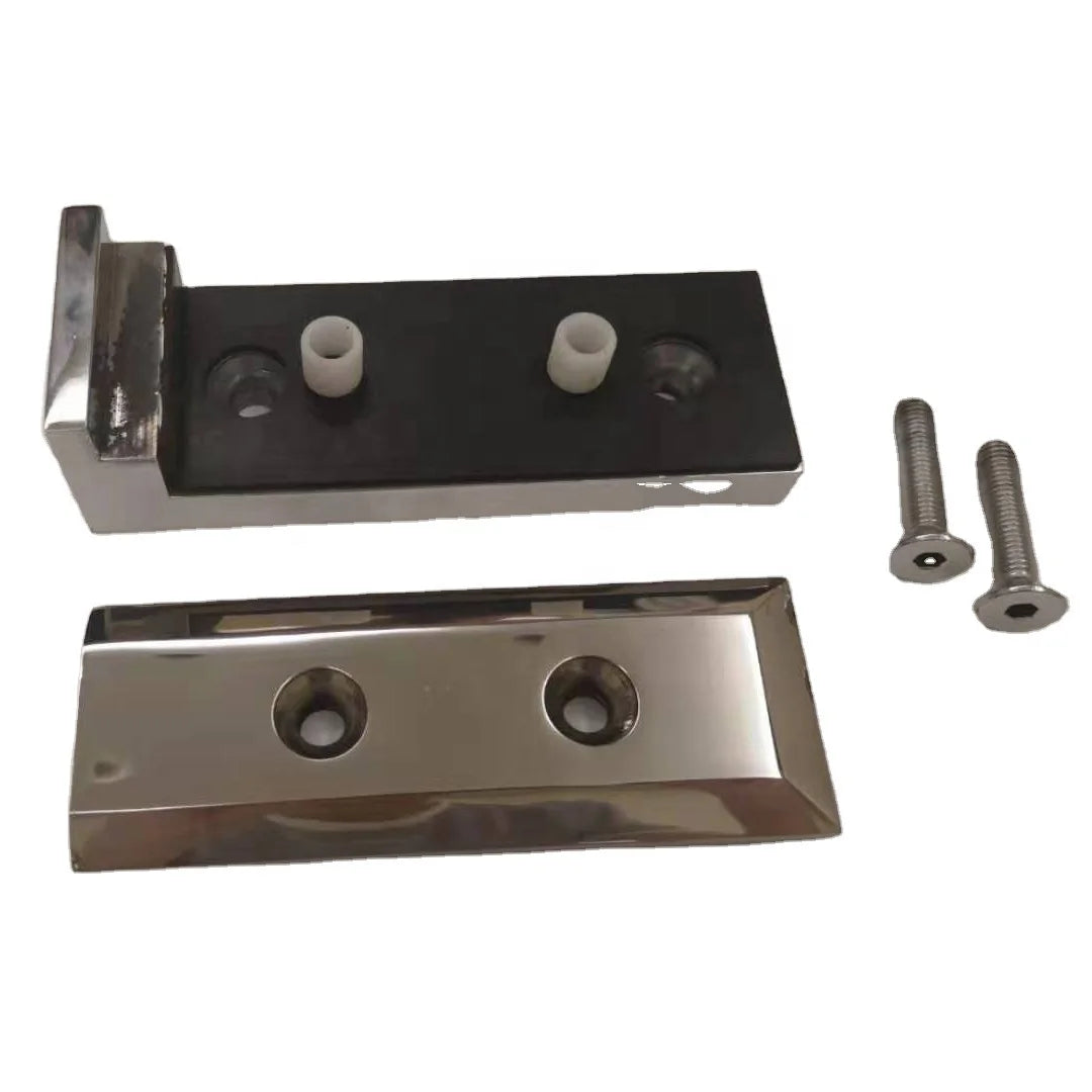Stainless Steel Side Mount Glass Spigot Satin/Mirror/Black/Gold Finish for Modern Outdoor Balcony Frameless Glass Railing Design
