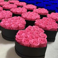 Lovebay Heart Shaped Red Roses EverLasting Flowers Real Natural Eternal Roses Preserved Roses Flowers for Valentines Day Gift
