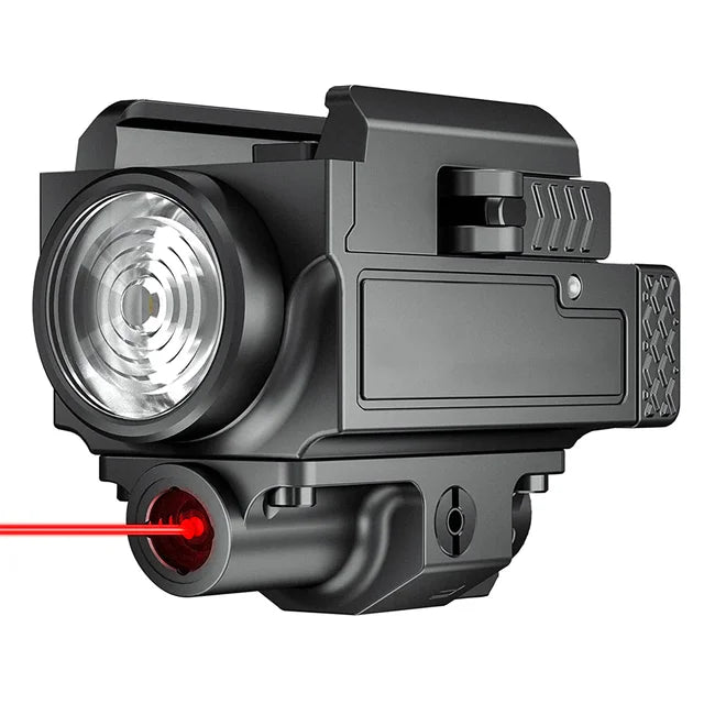 Mini USB Tpye C Rechargeable Green Laser and Red Laser Light Tactical Flashlight