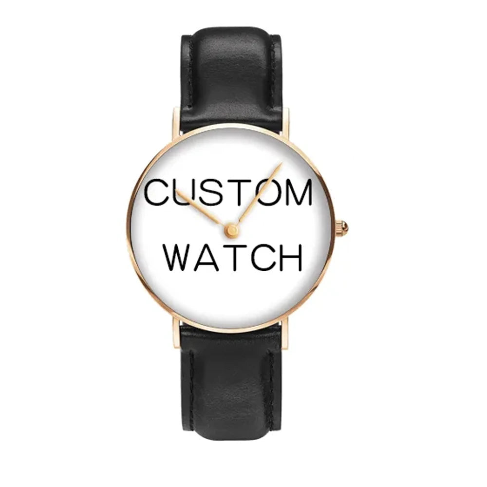 Custom Watch Women Men Printing Your Picture Watch Blank Personalized Watch DIY Put Your Photo/Image/Text Disassembled
