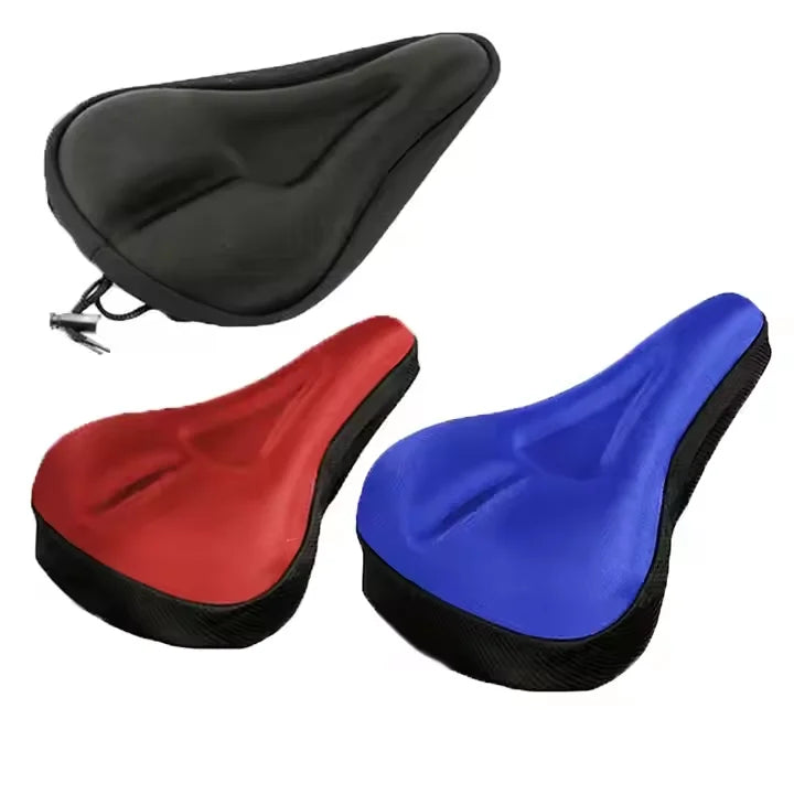 Wholesale 3D Gel Bike Seat Cover for MTB  Soft Comfort Saddle Pad Rainproof Cycling Accessories