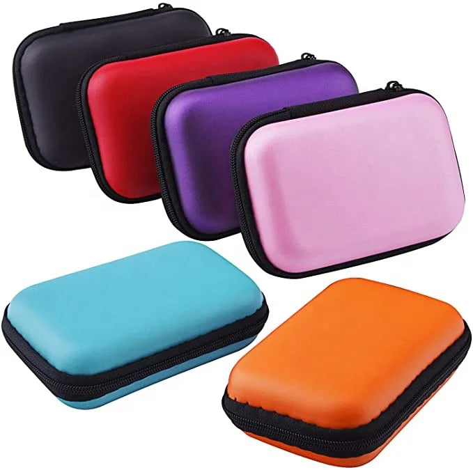Wholesale Headphones Storage Box USB Key Coin Earphone EVA Hard Case Waterproof SD Card Cable Earbuds Holder Box