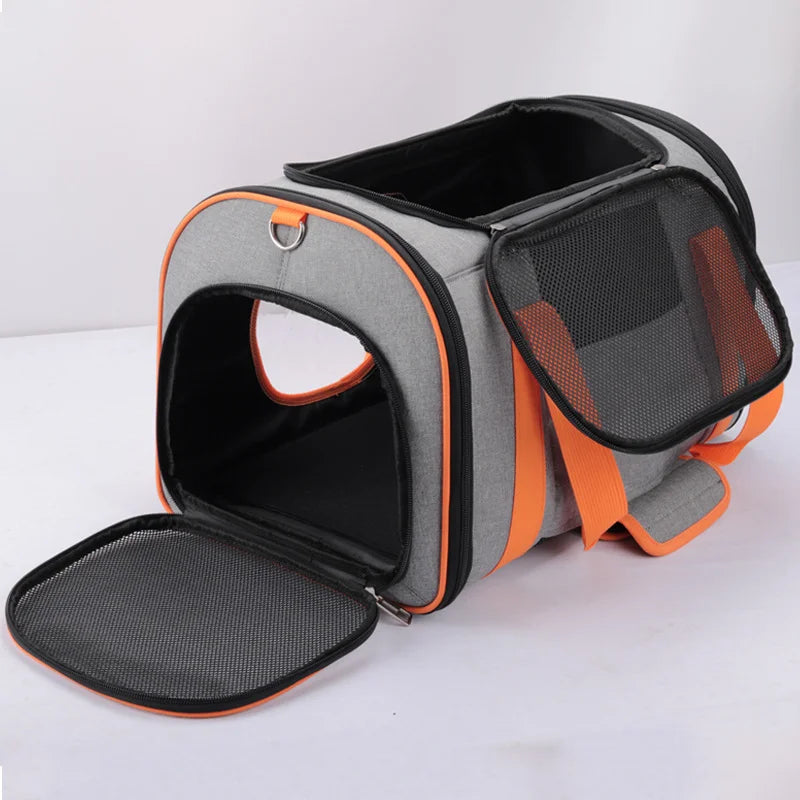 Collapsible Transport Traveling  Portable Pet Carrier for Travel Airline Approved Dog Carrier