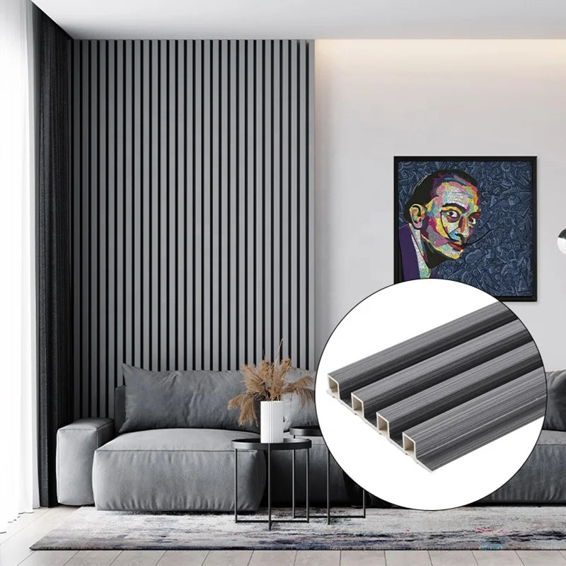 Xiangying PVC WPC Wall Panels Wooden Grain Decor Panel for Indoor Decoration in Middle East Style