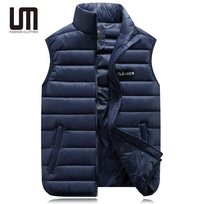 Liu Ming Hot Selling Products 2025 Autumn Winter Fashion Sleeveless Vest Casual Coats Plus Size Waistcoat for Men