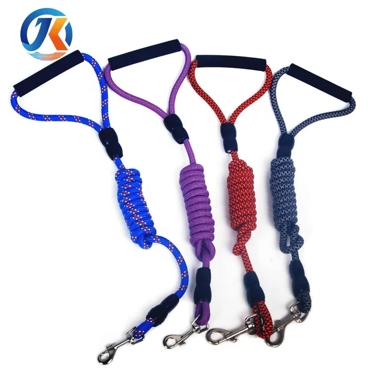 JK Baapets Reflective 9m/10mm/10.5mm PP/Nylon Glow in Dark Braided Rope Dog Leash with 600kg-3800kg Break Strength
