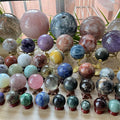 Wholesale Natural Crystals Healing Amethyst Clear Rose Quartz Magic Crystal Sphere Ball for Decoration