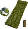Woqi Sleeping Air Pad With Pillow Mountain Climbing Camping Sponge Self Air Bed Inflatable Air Mattress